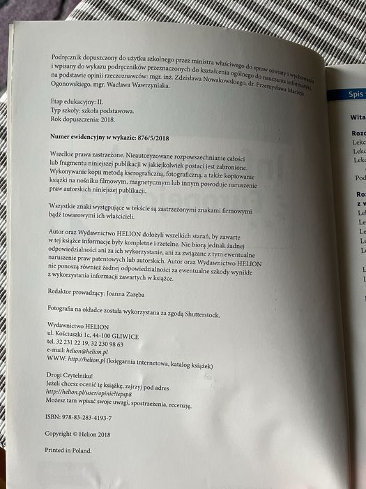 Informatyka dla europejczyka klasa 8