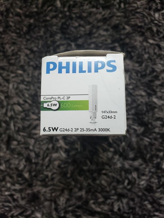 Philips świetlówka ,dioda LED CorePro PL-C 2P 6,5W.