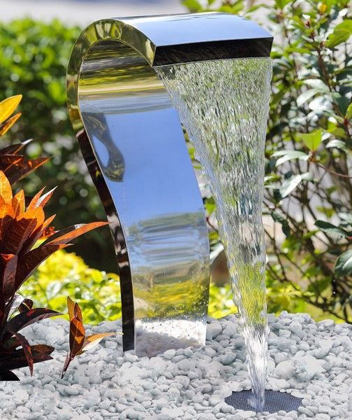 FONTANNA - FONTANNY OGRODOWE ze stali nierdzewnej łabędź