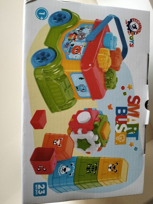 Іграшка для розвитку Автобус Technok Toys, сортер , куб , пірамідка , розвиваюча