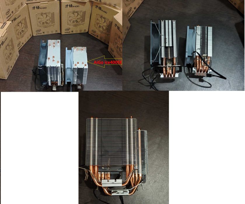 Кулер 4 трубки 120мм 115* 1200 1700 2011v3 AM4 AM5 TOP flow ViNGA: 400 ...