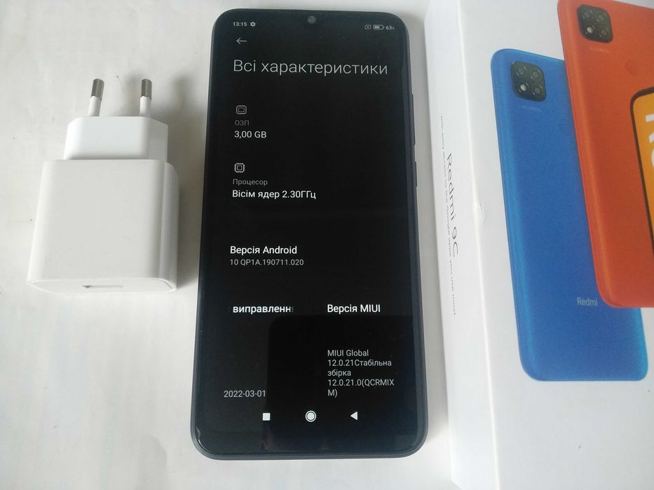 Xiaomi Redmi 9C 3/64GB смартфон