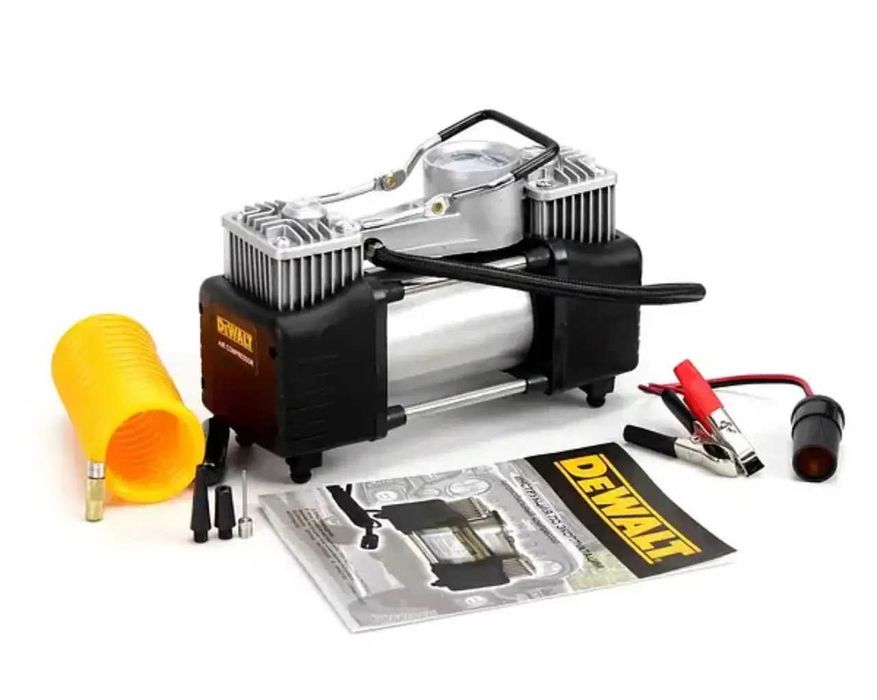 повітряний автомобільний компресор DeWalt  (72л/хв 12 V, 30 A) 2поршні