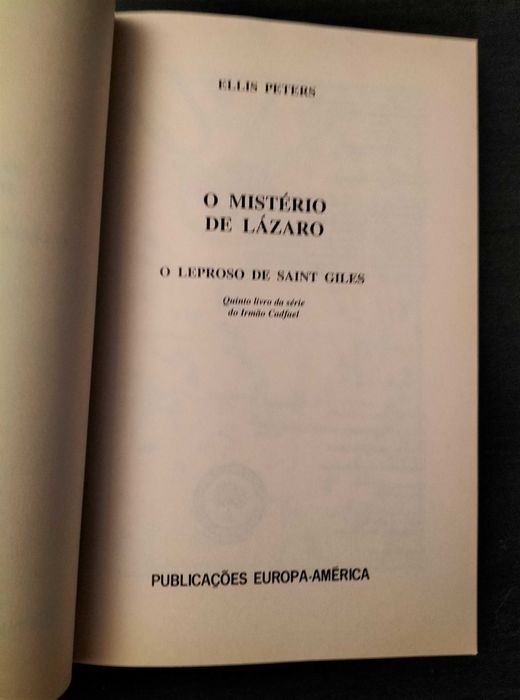 Ellis Peters - O Mistério de Lázaro - O Leproso de Saint Giles