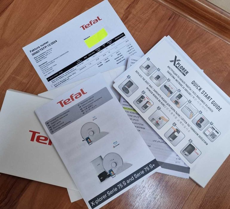 Robot sprzątający 2w1 mopuje Tefal X-plorer S75+RG8595 Gwarancja