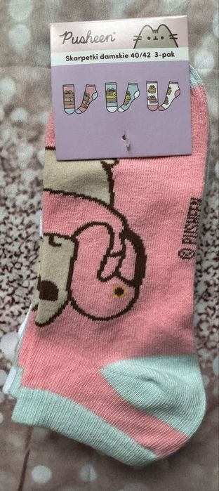 Pusheen Skarpetki Damskie 40/42 3-pak
