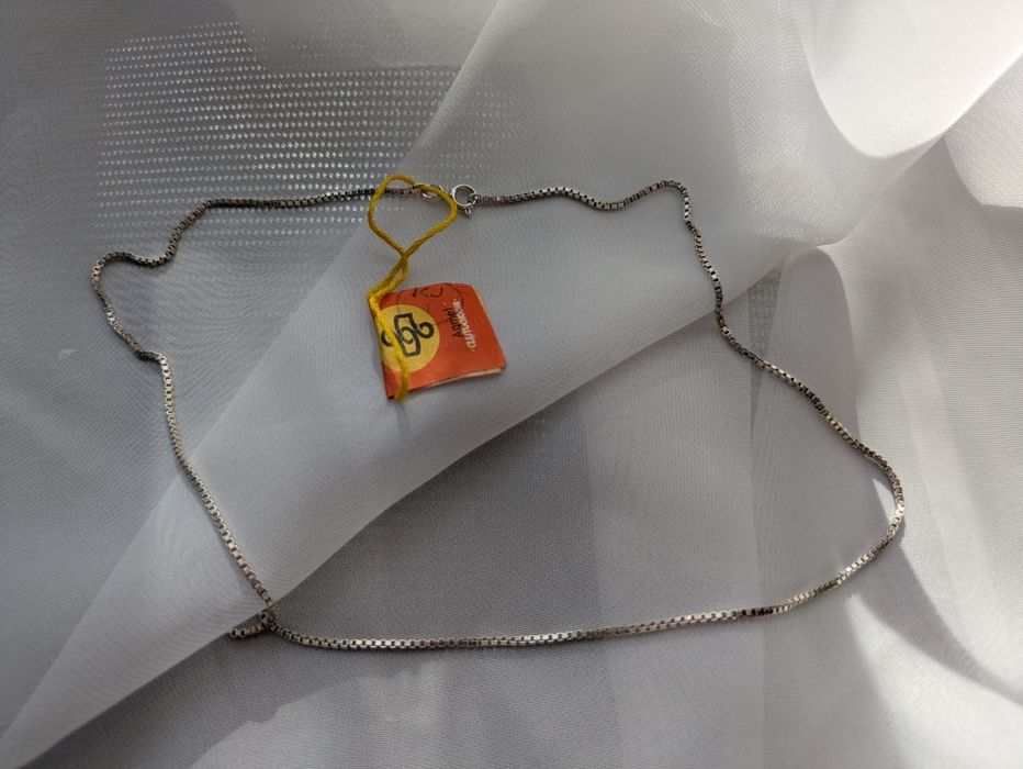 Warmet Agmet srebrny łańcuszek kostka