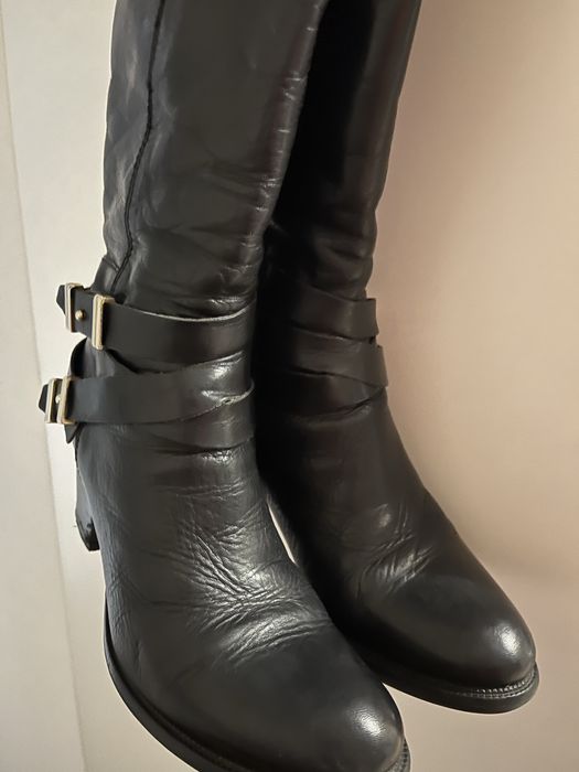 Kozaki skóra naturalna 38