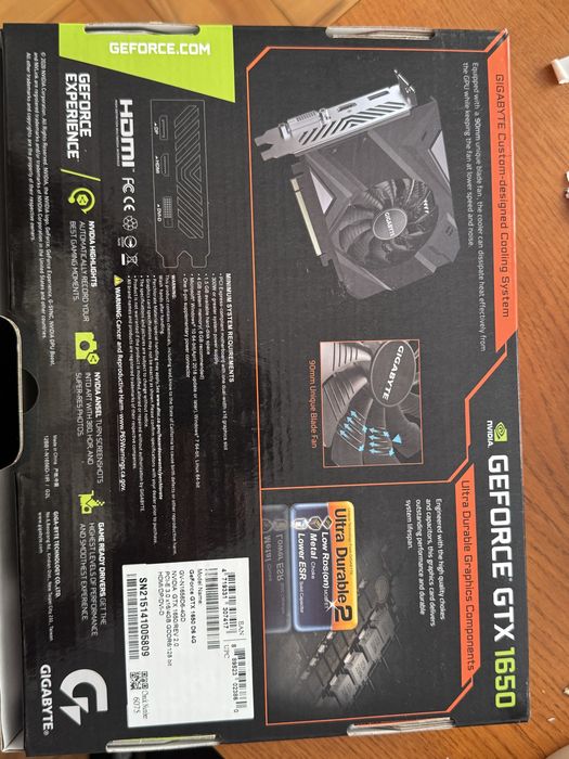 Geforce GTX 1650 gddr6