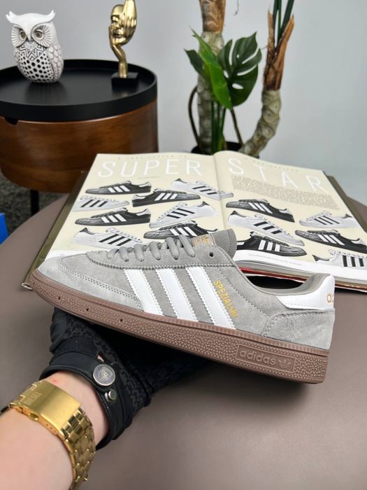 Чоловічі кросівки адідас Adidas Spezial Light Grey White [41-45]