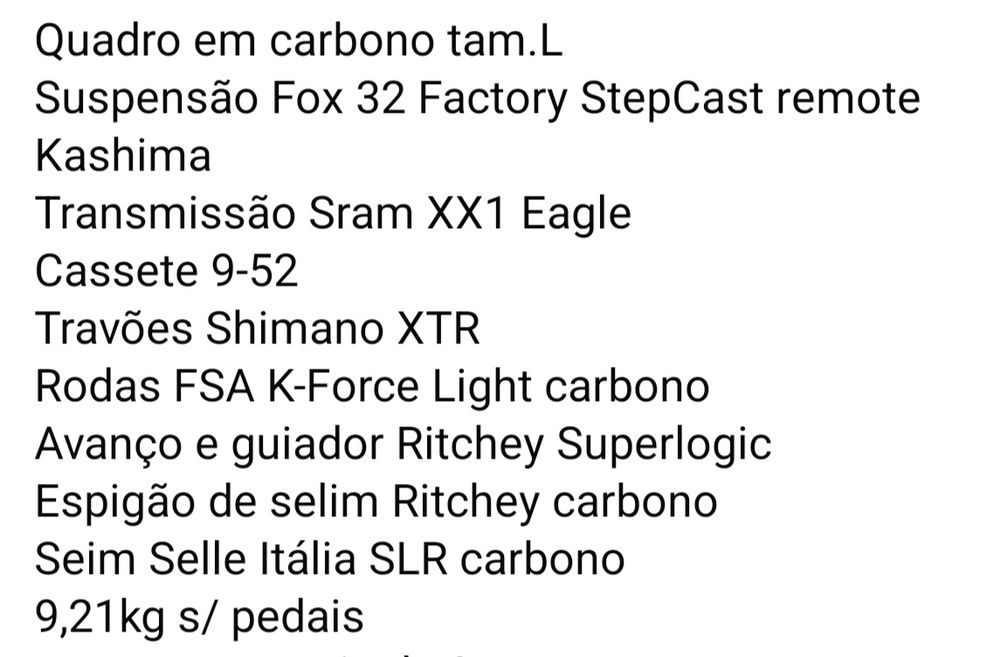 Ktm full carbono