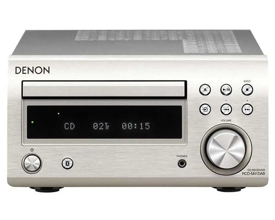 Amplituner Denon RCD-M41DAB 2.1-kanałowy Bluetooth Srebrny lub Czarny