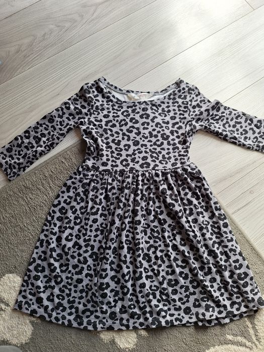 Sukienka h&m panterka rozm 134/140