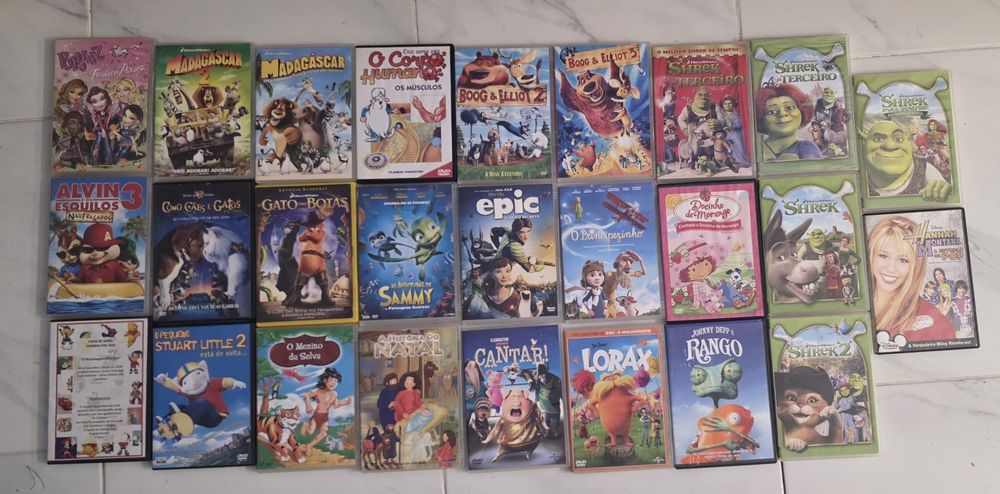 Caixa DVDS para Crianças Originais valor cada ver fotos todas