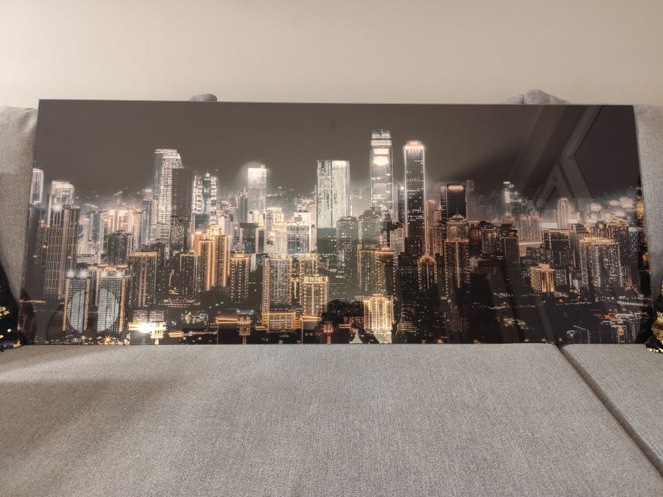 Obraz szklany SHINING CITY 125 x 50 cm