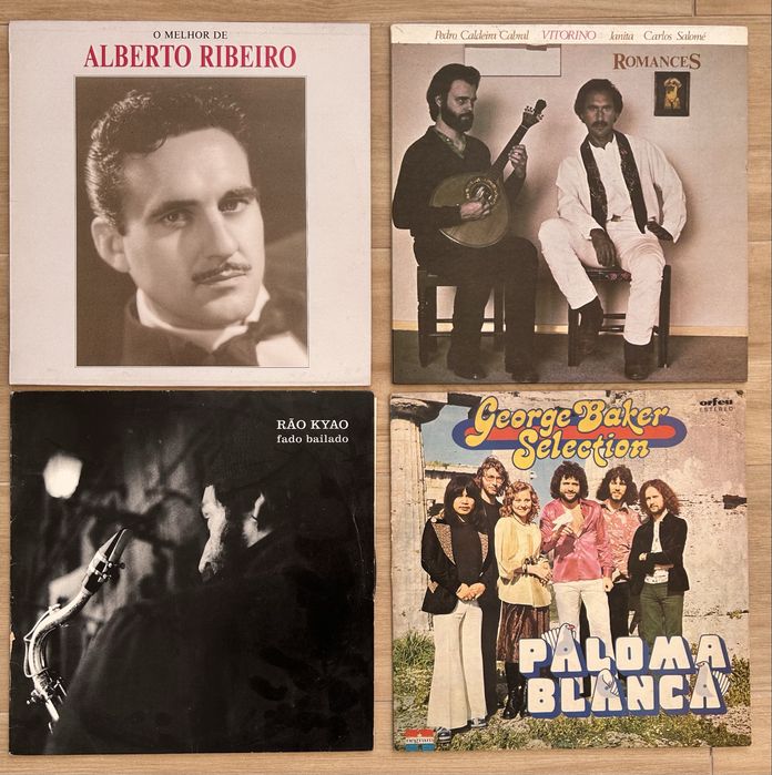 Conjunto 17 Discos Vinil LPs - música Portuguesa, Fado e outros