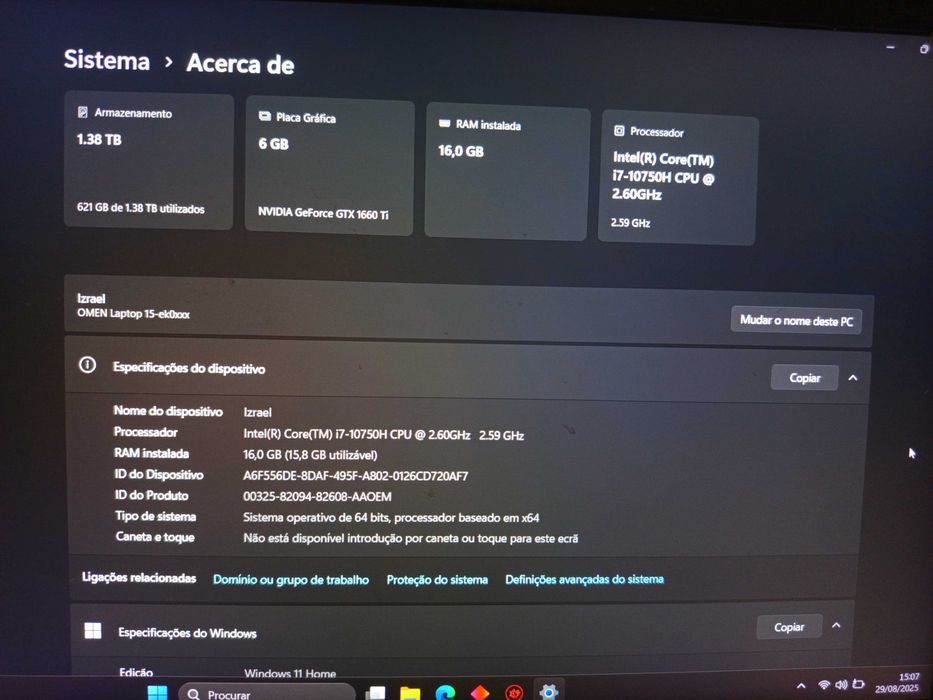 PC Portátil OMEN 1564550353078275120