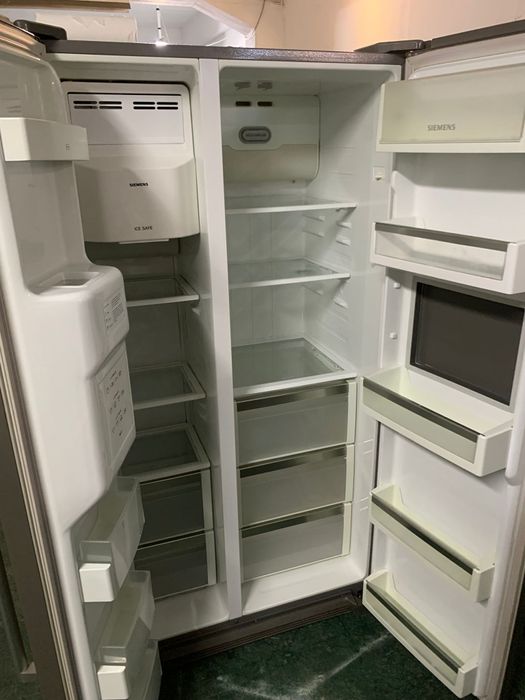 frigorifico siemens americano cinza