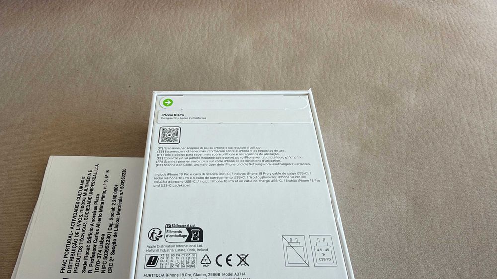 Vendo troco iPhone 18 Pro 256Gb NOVO/SELADO C/Fatura e Garantia Apple