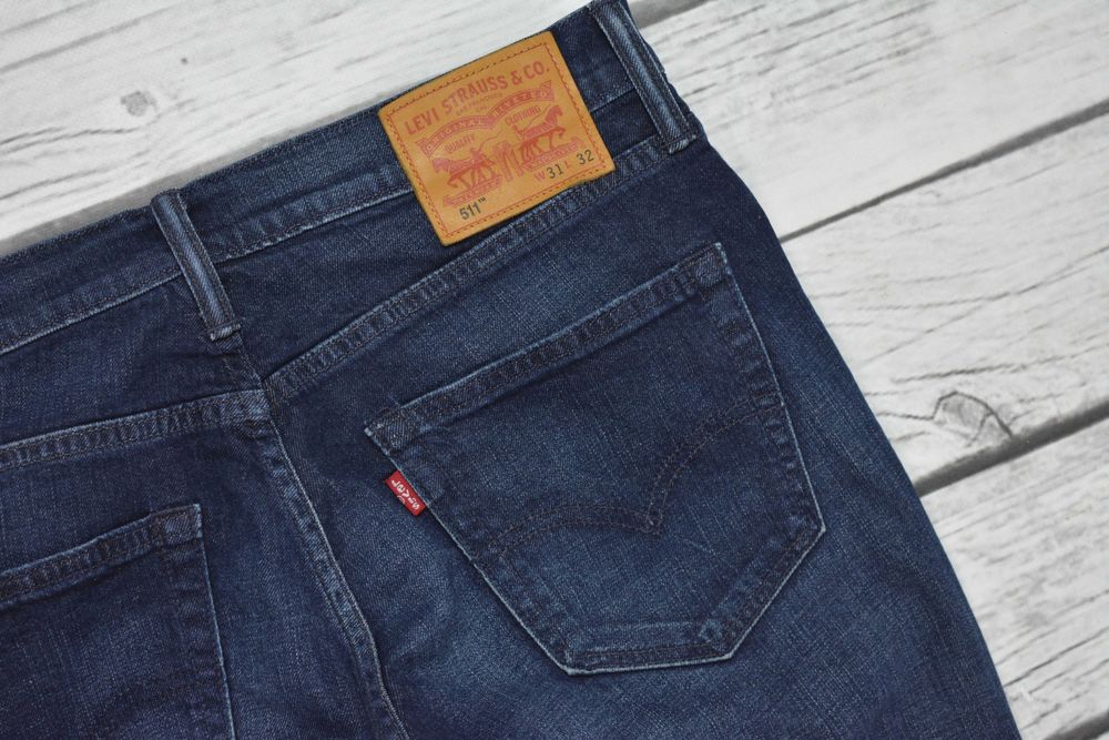 Levis 511 Slim Taper Kultowe Jeansy Stretch W31 L32 31/32 pas:84-89