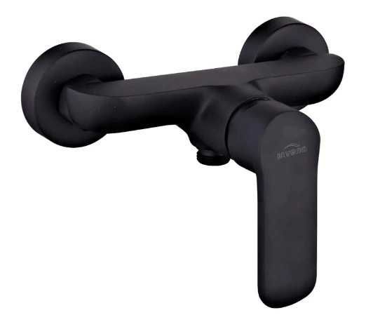 Bateria natryskowa matowy czarny Invena Siros BN-90-004