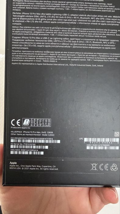 iPhone 13 Pro Max 128GB, bareria 100%