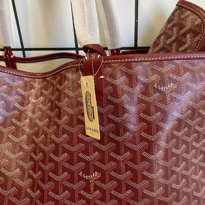 Torba Shopper w Kolorze Czerwonobrązowym GoyardSaintL0uis –