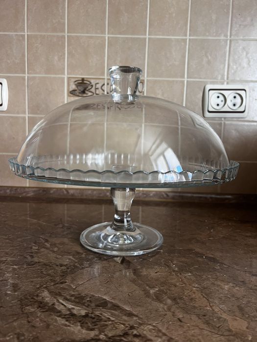 Тортівниця скляна