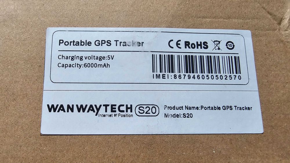 NOWY Lokalizator GPS WanWayTech S20