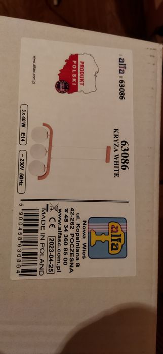 Lampa na 3 żarówki