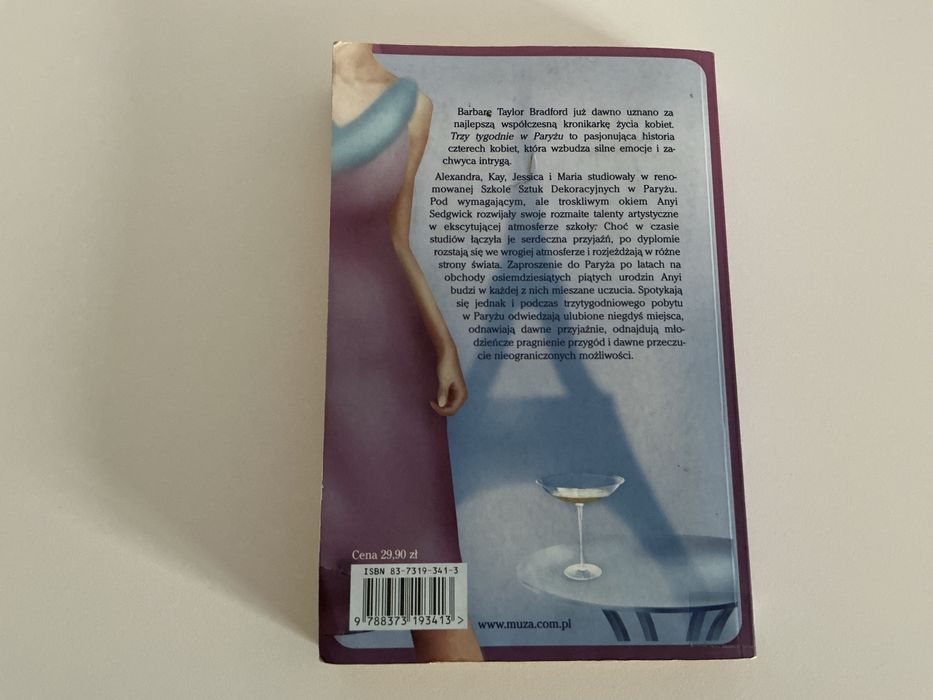 Trzy tygodnie w Paryżu Barbara Taylor Bradford książka