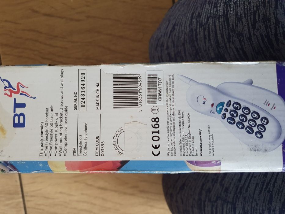 BT Freestyle 60 Bezprzewodowy telefon z dużymi przyciskami

Nowy