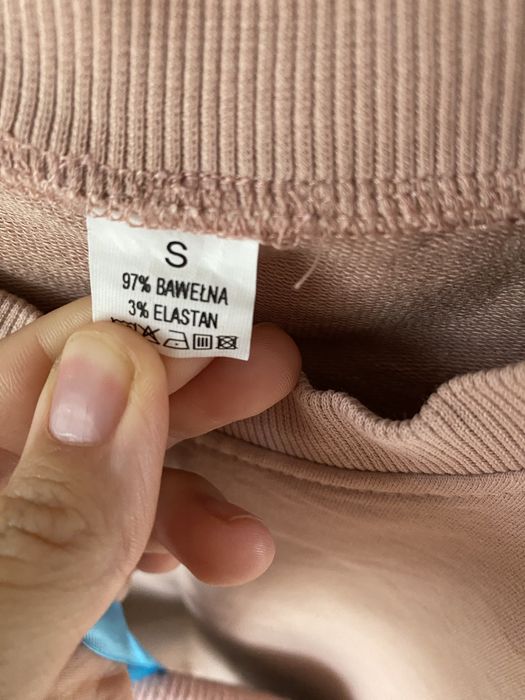 Bluza oversize S brudny róż