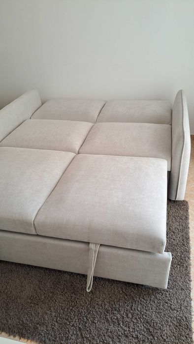 Sofá Cama Novo Cinza Claro