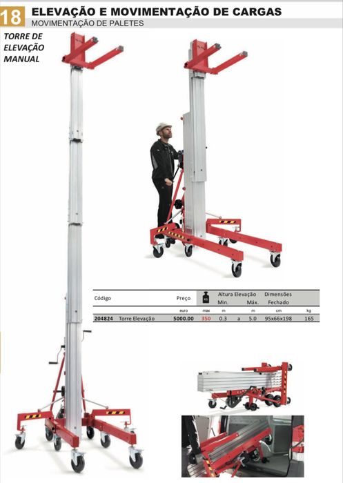 Torre de elevaçao manual