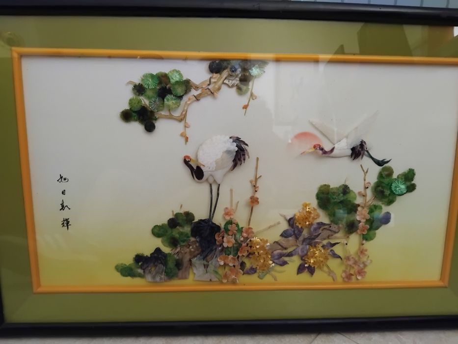 Quadro oriental em madrepérola. Lindissimo