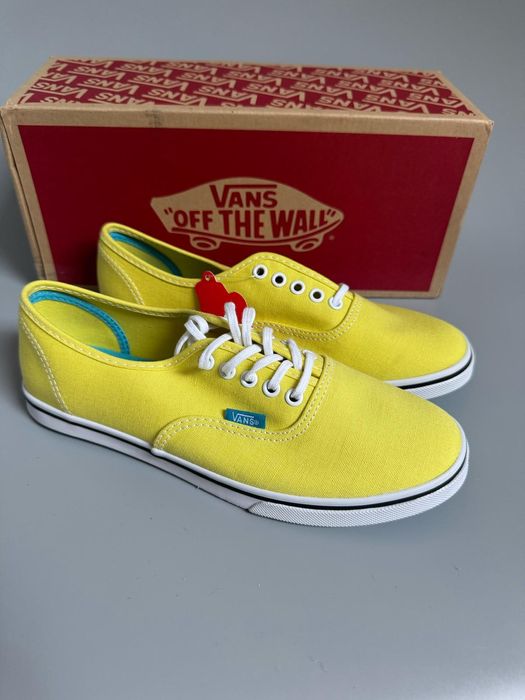 Nowe sneakersy unisex VANS Authentic Lo Pro żółte 37