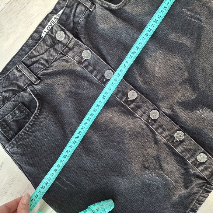 Джинсовая чорна спідниця, юбка xxl-xxxl