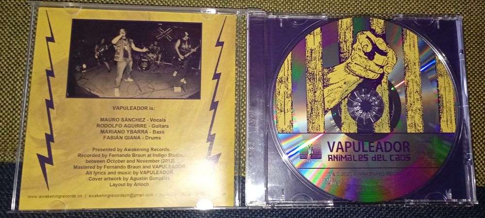 Vapuleador - Animales Del Caos CD Thrash Metal Crossover