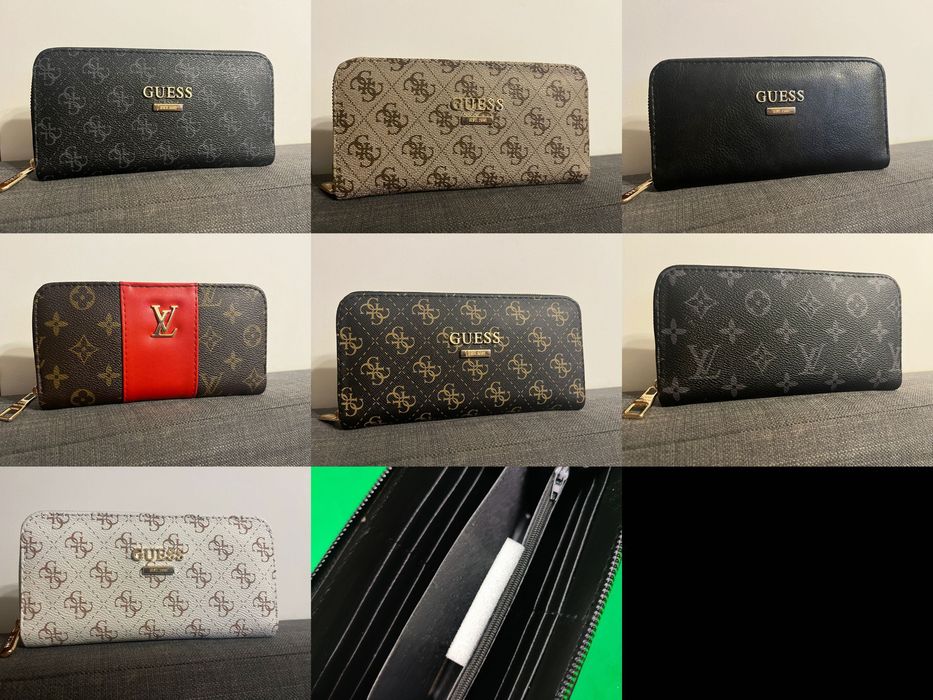 Portfel damski duży Louis Vuitton Guess kolory wzory premium