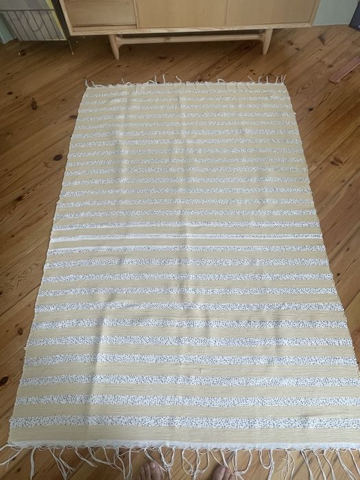 Tapete rústico de algodão 130 cm x1,95cm