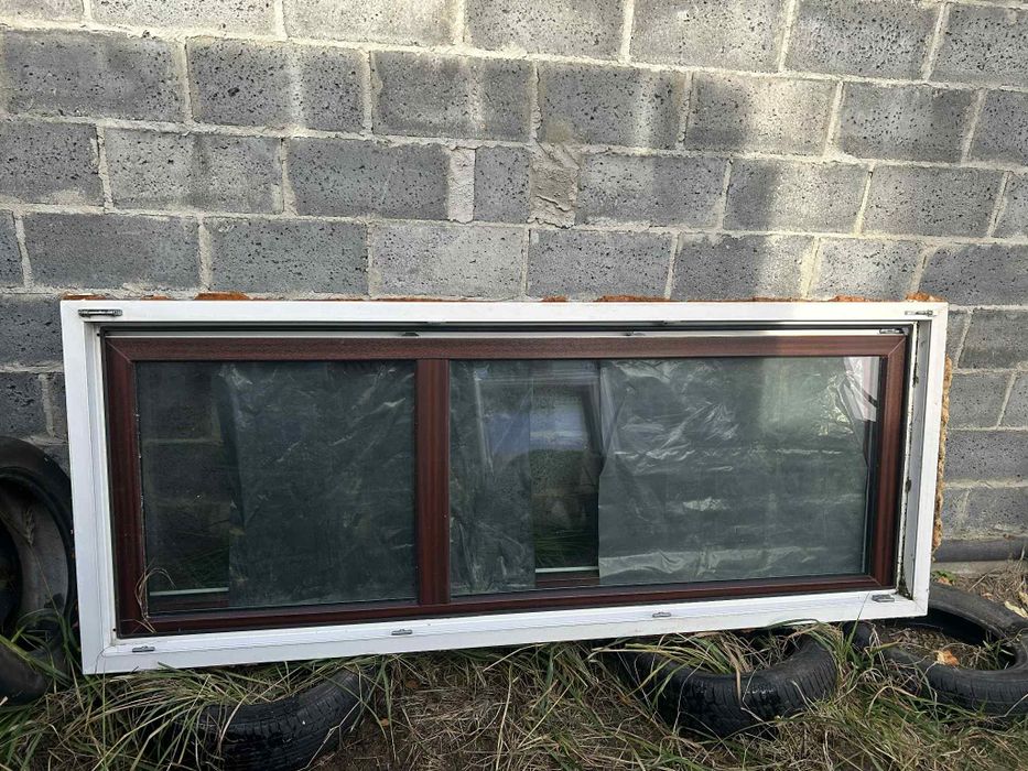 Okno drzwi 1szt lewe tarasowe balkonowe plastikowe pcv pvc 86.5 x 217 90 x