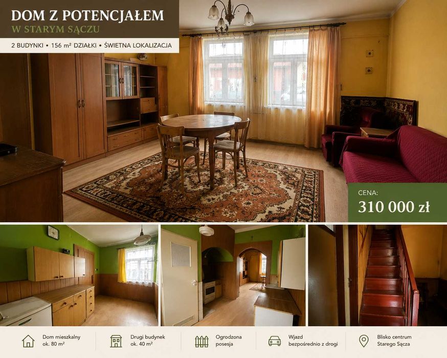 Dom z potencjałem Stary Sącz