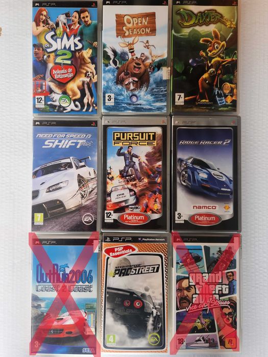 Jogos PSP - a partir de 1€