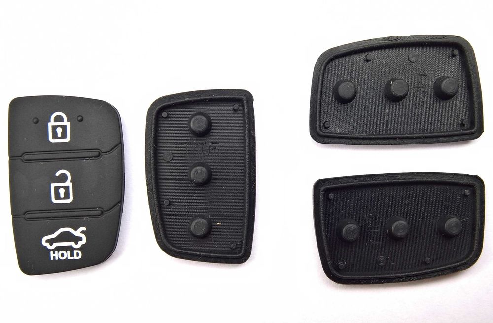 Replacement 3-Button Flip Key Rubber For Hyundai I30, I20, Elantra - DIY Fix!