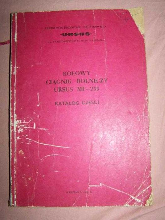 Katalog części MF 255