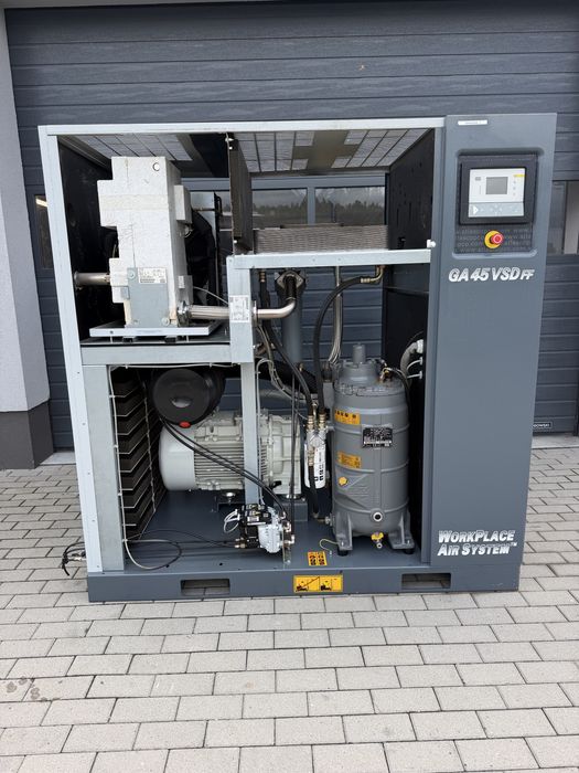 Kompresor śrubowy Atlas Copco GA45 VSD FF 45KW 8.58m/3min falownik