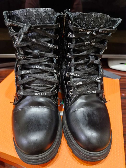 Зимові  шкіряні ботінки на дівчинку розмір 32