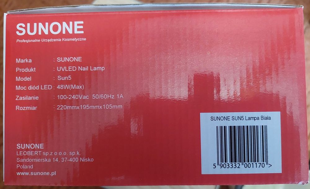 Lampa UV Led Sunone do paznokci manicure