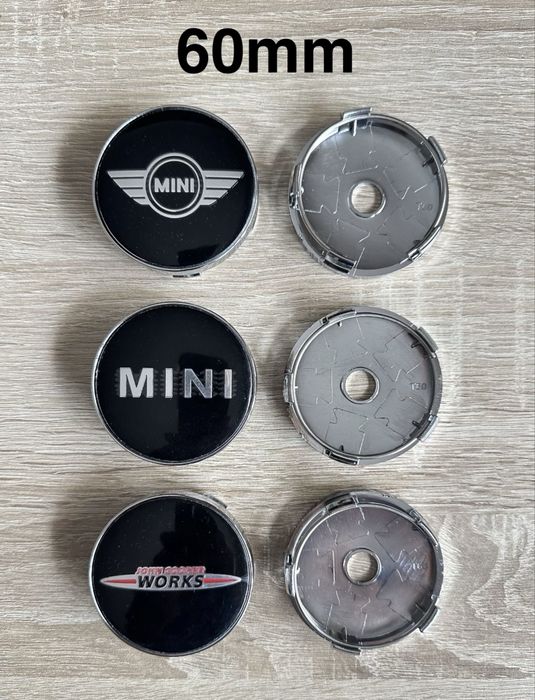 Conjunto 4 Centros Jantes Mini Cooper 54mm 56mm 60mm 65mm 68mm